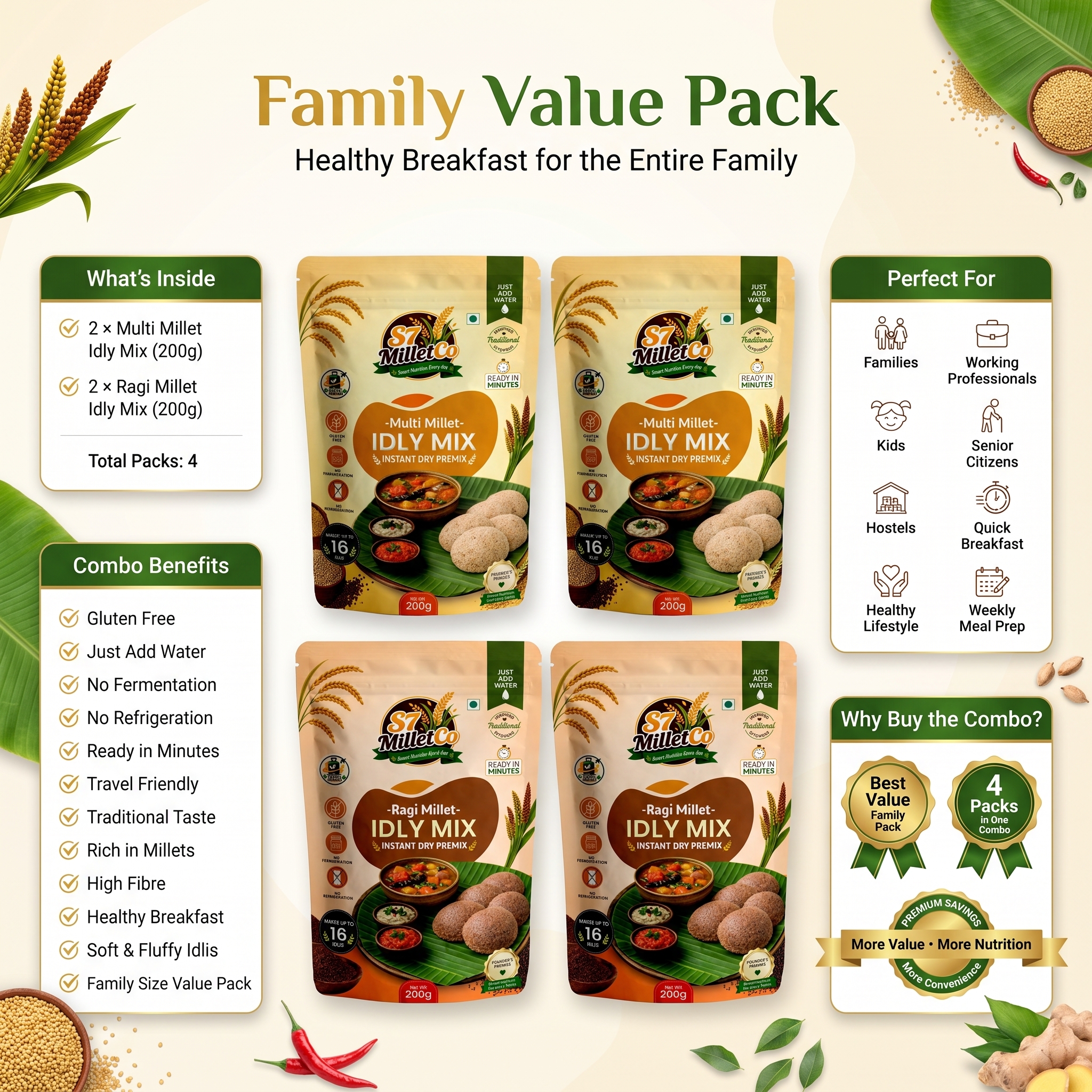 Family Value Pack  | Just Add Water | 800g — image 3